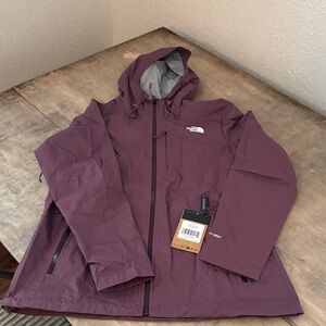 The North Face Midnight Mauve Hooded Rain Jacket. Price is firm!